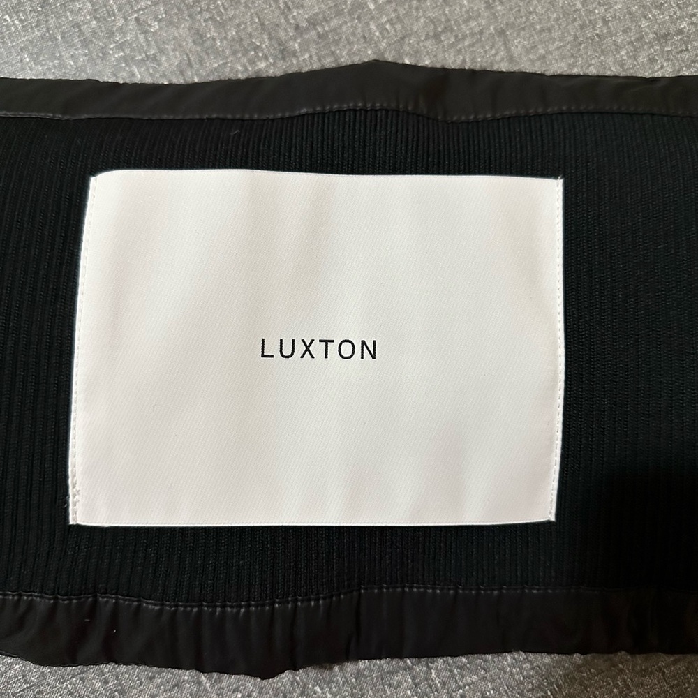 Ethical Goose Down NWOT Luxton Scarf/Hat Snap Neck Warmer Black Size Large - Picture 3 of 7